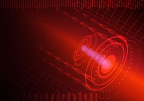 Abstract digital technology background or futuristic interface. Stock Illustration