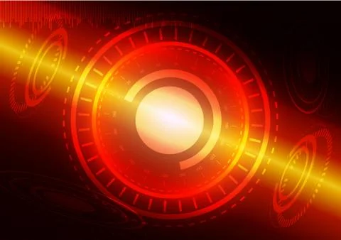 Abstract digital technology background or futuristic interface. Stock Illustration