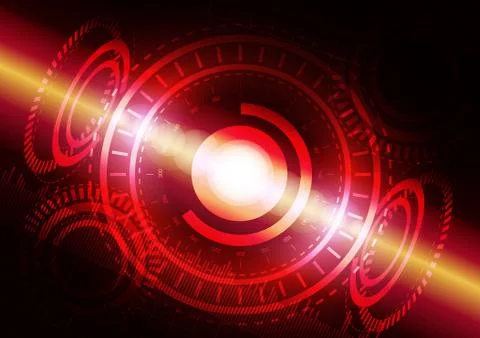 Abstract digital technology background or futuristic interface. Stock Illustration