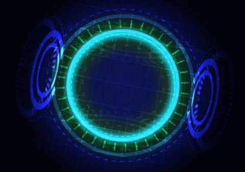 Abstract digital technology background or futuristic interface. Stock Illustration