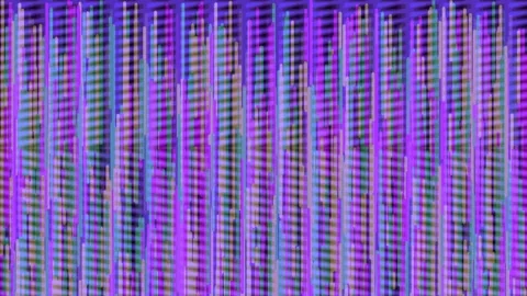Abstract digital technology background pattern with vibrant spectrum lines Stock Footage 336536764