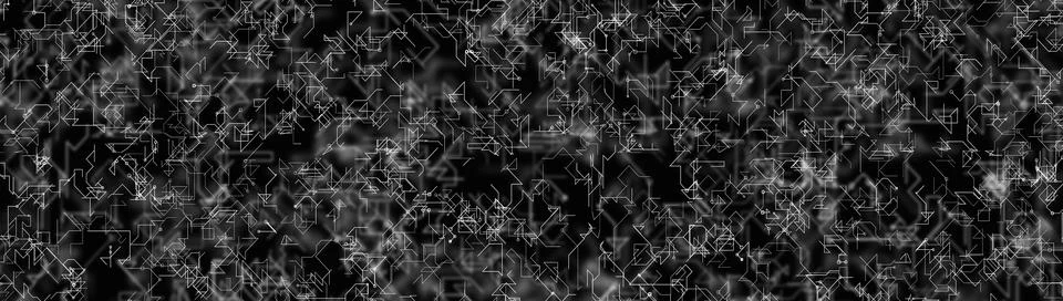 Abstract digital technology background with white circuit lines and nodes o.. Stockillustratie