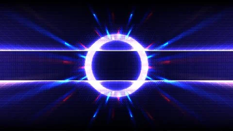 Abstract Digital technology binary code Big data Random blue digits wall イラスト素材