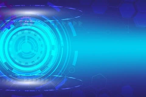 Abstract digital technology with blue gears background vector design Illustrazione stock