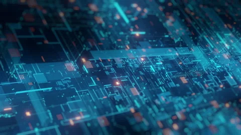 Abstract Digital Technology Circuit Board Background Stock Footage 320769434