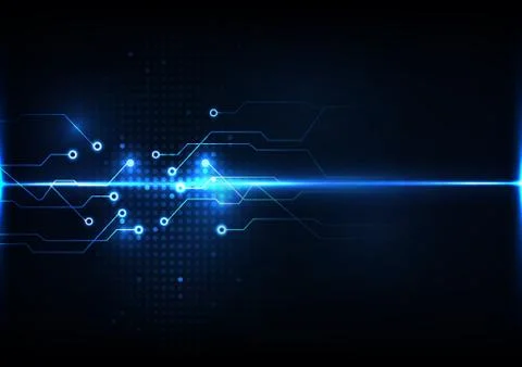 Abstract digital technology circuit system connection signal concept backgrou Stock Illustration
