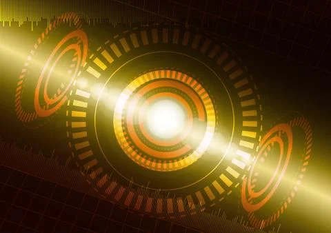 Abstract digital technology color background. Stock Illustration