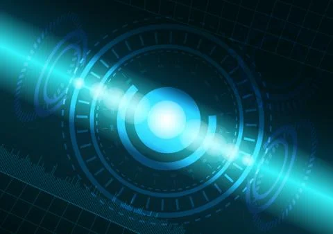 Abstract digital technology color background. Stock Illustration