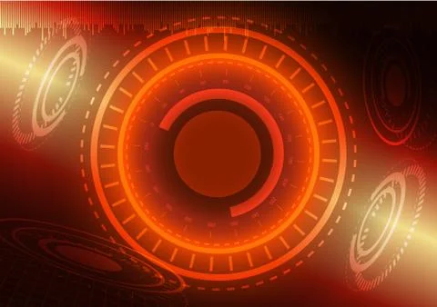 Abstract digital technology color background or futuristic interface. 스톡 일러스트