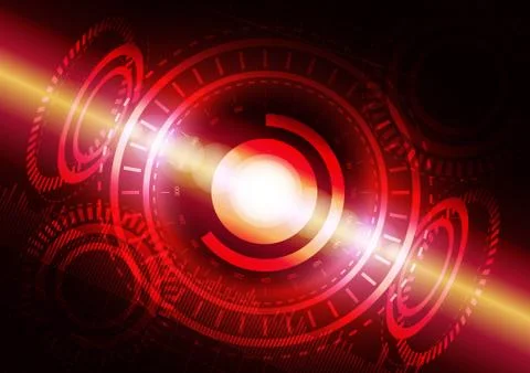 Abstract digital technology color background or futuristic interface. 스톡 일러스트