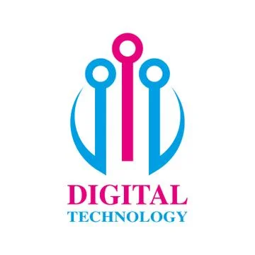 Abstract digital technology design. Digital Planet design Stock-Illustration