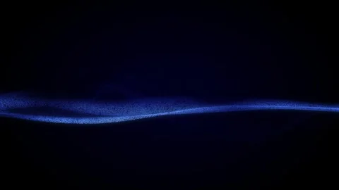 Abstract digital technology dot wave background loop 3d render animation Stock Footage 253840534