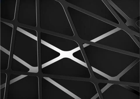 Abstract digital technology future metal grey cyber space background template Stock Illustration