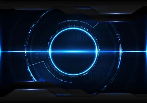 Abstract digital technology futuristic data interface background vector 스톡 일러스트