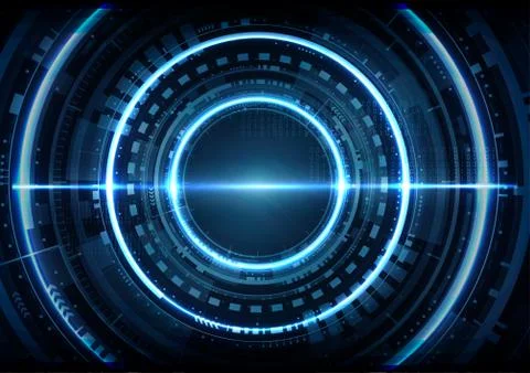 Abstract digital technology futuristic interface background vector 스톡 일러스트