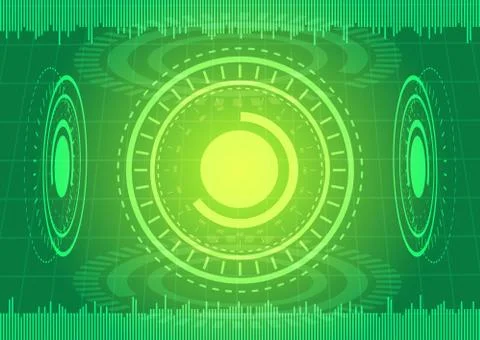Abstract digital technology green background. Stock Illustration
