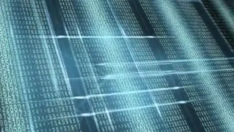 Abstract Digital Technology Grid Background with Light Lines Vídeos de archivo 333919362