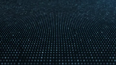 Abstract Digital Technology Grid with Glowing Particles Stock Footage 314805405