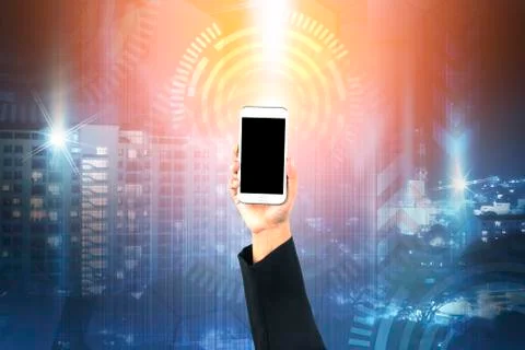 Abstract  digital technology moving design background,with space for banner or t Stock Photos