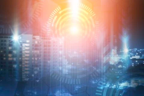 Abstract  digital technology moving design background,with space for banner or t Stock Photos