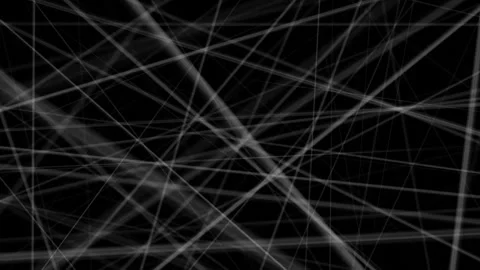 Abstract Digital Technology Multidimensional Lines Animation on Black Background Stock Footage 321448561