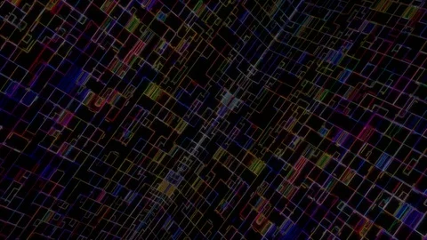 Abstract Digital Technology noise Background, Lines running, Rotate Vídeos de archivo 105529747