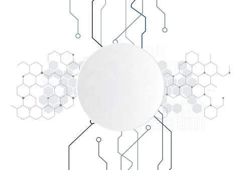 Abstract digital technology operation board template concept background vecto Stock Illustration