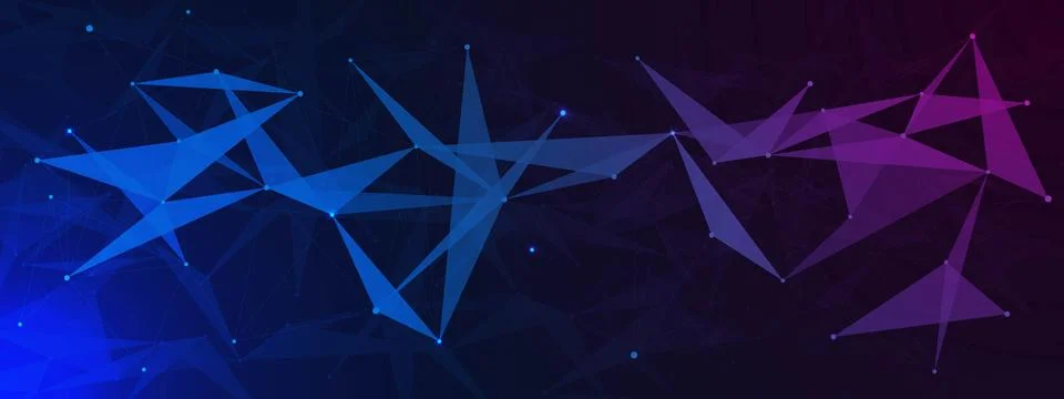 Abstract digital technology with plexus background. 스톡 일러스트