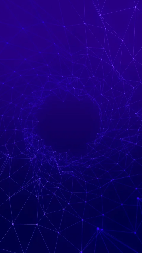 Abstract digital technology plexus tunnel animation Stock Footage 328520813