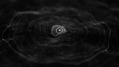 Abstract Digital Technology Rings And Data Lines Video stock 266280182