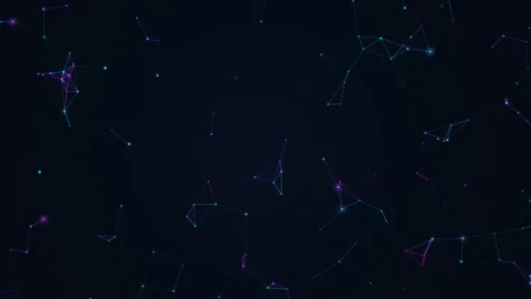 Abstract Digital Technology Signal Transmission Background 库存影片 344131689
