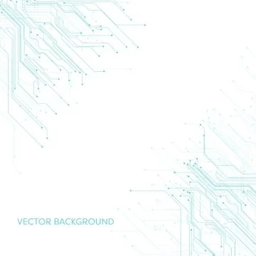 Abstract digital technology vector background with printed circuit board pattern Stock Illustration
