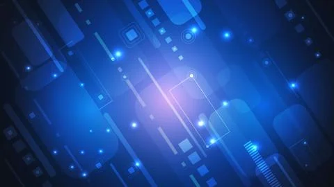 Abstract digital technology vector background of the future. Science, futuris Stock Illustration