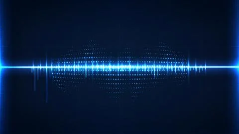 Abstract digital technology wave signal concept background template vector 스톡 일러스트