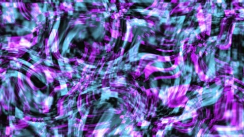 Abstract Digital Texture with Wavy Patterns in Purple and Blue Hues During .. Stock Footage 342418949
