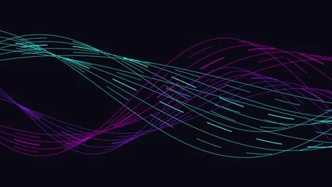Abstract Digital Threads Animation for Modern Tech Presentations Design Stock Footage 333428448