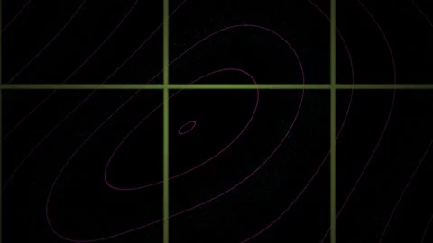 Abstract Digital Topographic Map Animation with Glowing Grid Lines. Stock Footage 341786828