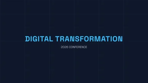 Abstract digital transformation concept for corporate conference presentati.. Stock Footage 337501186