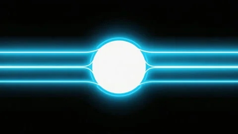 Abstract Digital Tunnel 4K Glowing Blue Light Flow, Loop Ready Stock Footage 319004489
