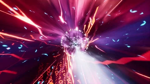 Abstract digital tunnel. Stock Footage 144475659