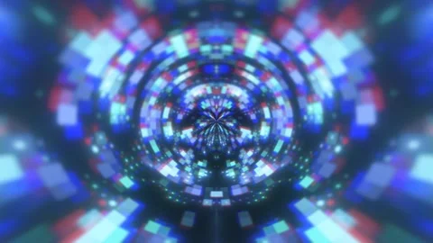 Abstract  Digital Tunnel Stock Footage 289124986