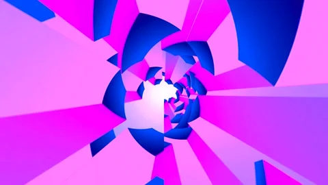 Abstract Digital Tunnel Stock Footage 289129525
