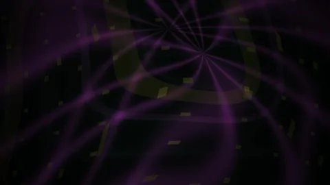 Abstract Digital Tunnel with Pulsing Neon Purple Light Rays and Geometric P.. Stock Footage 340512259