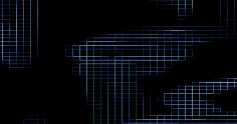 Abstract digital vertical and horizontal elettric blue lines background Video stock 76258505