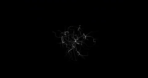 Abstract digital vertical and horizontal electric blue lines background movement Stock Footage 78393927