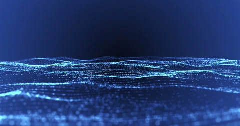 Abstract digital vertical and horizontal elettric blue lines background movement Stock Footage 152457930