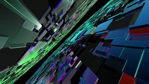 Abstract digital virtual city. Digital binary code of city. Software developer Stock Footage 116058944