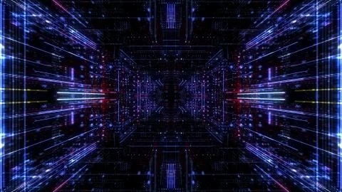 Abstract digital virtual city. Scanning city for hackers attack concept. イラスト素材