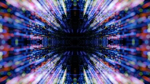 Abstract digital virtual city. Scanning city for hackers attack concept. イラスト素材