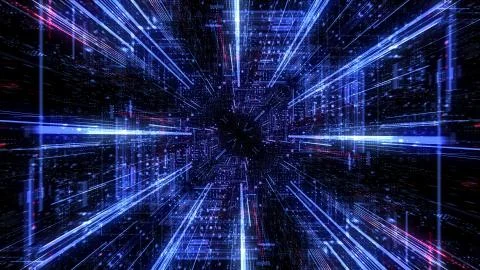 Abstract digital virtual city. Scanning city for hackers attack concept. イラスト素材